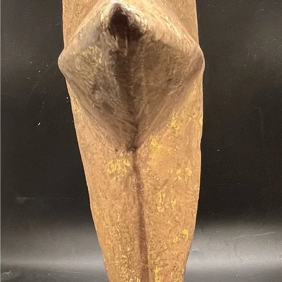 Tin Cut Out Snowman Candle Cover Gold Papier-Mâché tree Topper Christmas Decor - Picture 14 of 16